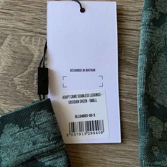 Gymshark Adapt Camo Leggings Dark Green 